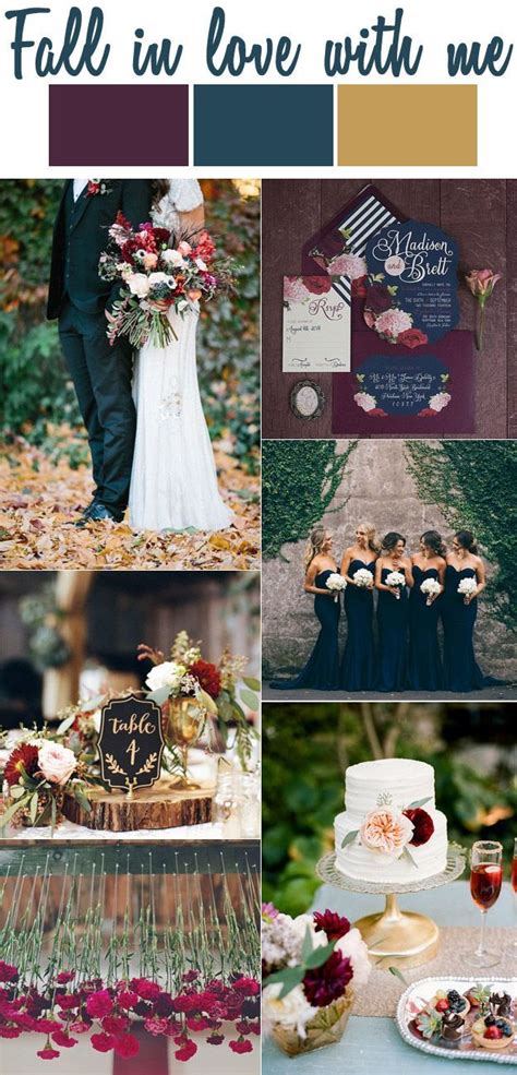 'Fall In Love With Me' Wedding Inspiration | Lucky in Love Blog | Wedding color inspiration fall ...