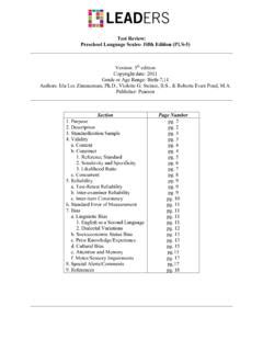 Test Review: Preschool Language Scales- Fifth Edition (PLS-5) / test ...