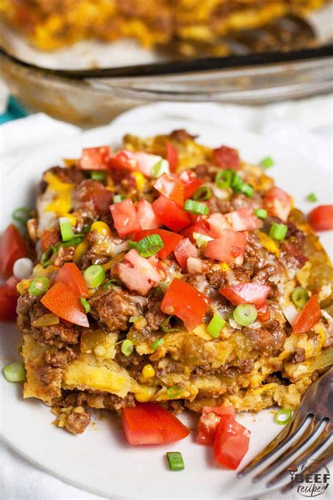 Easy Mexican Ground Beef Casserole - Best Beef Recipes