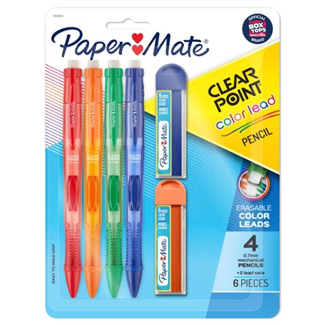 Paper Mate Clearpoint Color Lead and Eraser Mechanical Pencil Refills | Papermate