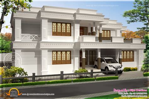 Nice modern house exterior - Kerala home design and floor plans