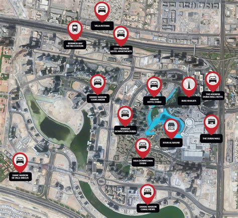 Business Bay Dubai Location Map and Area Information