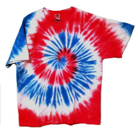 RainbowFXtiedye — Patriotic Tie Dye Shirt - Red, White, and Blue Spiral - USA Tie Dye For Men ...