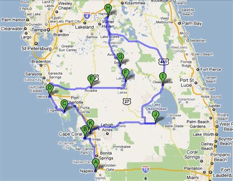 West Central Florida Map - Tourist Map Of English