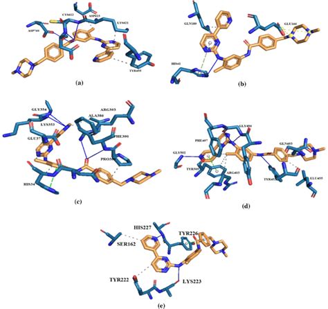 Imatinib interactions with binding residues of (a) RdRp (6m71), (b) M... | Download Scientific ...