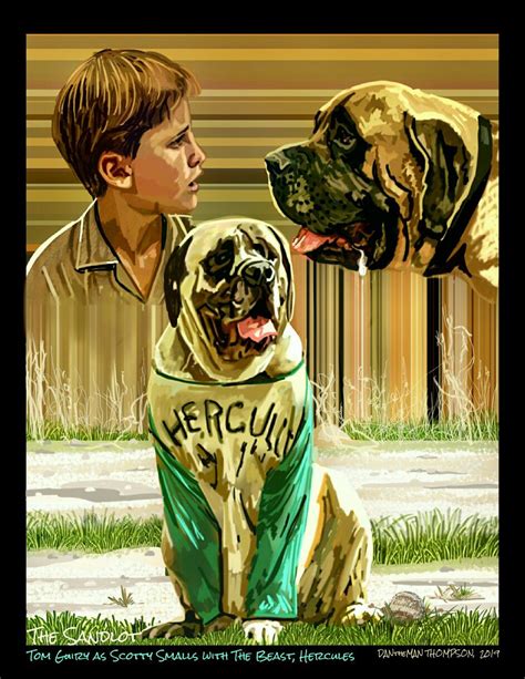 #DANtheMAN607 illustration • The Sandlot • Scotty Smalls & The Beast, Hercules | Movie card ...