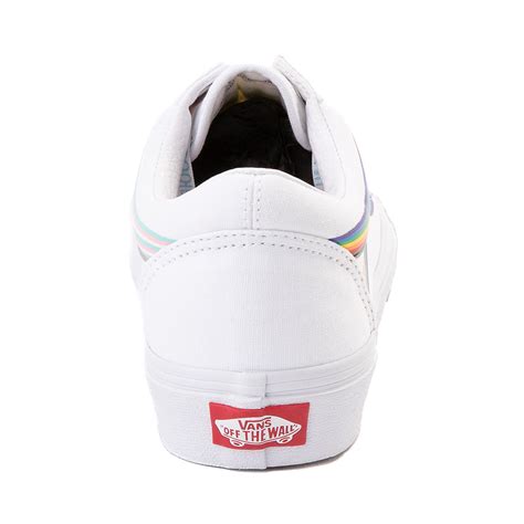 Vans Old Skool Pride Skate Shoe - White / Rainbow | Journeys