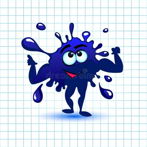 Blue Blob Cartoon Background Stock Illustration - Illustration of explode, background: 8925527