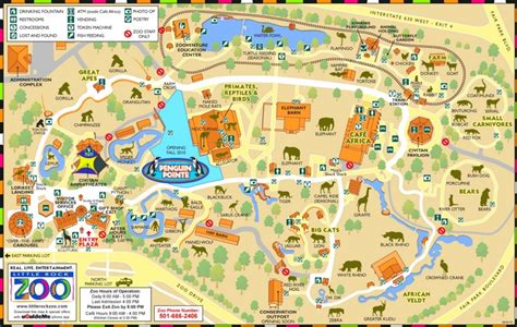 Little Rock Zoo Map - Ontheworldmap.com