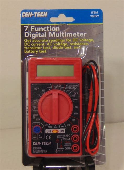 BRAND NEW 7 Function Digital Multimeter Tester CEN-TECH #90899 - NEW ...