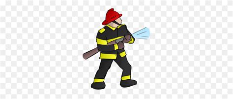 Firefighter Clipart Happy - Fireman Axe Clipart - FlyClipart