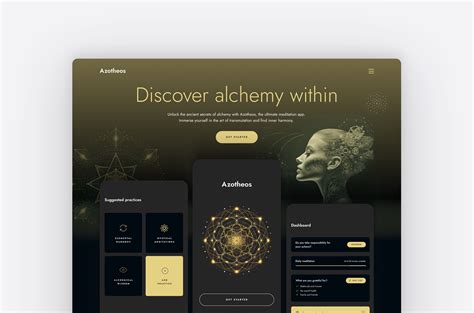 Alchemy & meditation App by Paul Altott on Dribbble