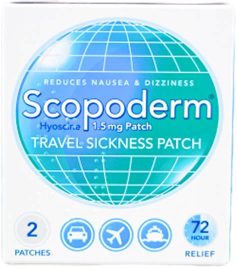 Buy Scopoderm Travel Sickness Patches 2 Patches | medino