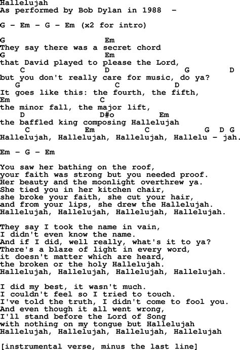 Hallelujah Guitar Chords And Lyrics