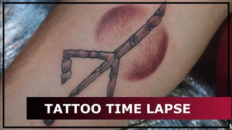 Tattoo Time Lapse - Hunters Mark from Bloodborne - YouTube