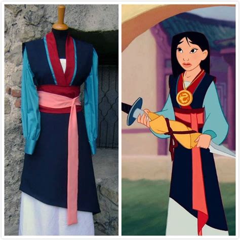 Mulan Blue Dress Hua Mulan Costume Adults for Cosplay Halloween