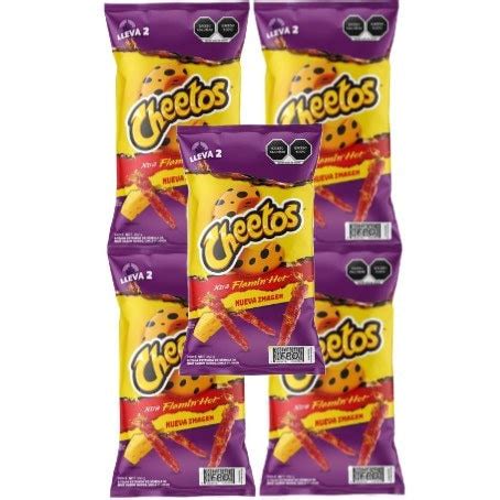 Cheetos Xtra Flamin' Hot Sabritas Mexican 5 Bags 45g - Etsy