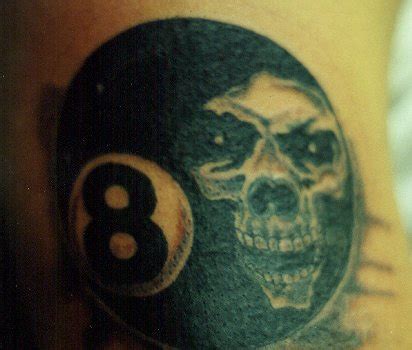 Eight ball with skull tattoo - Tattooimages.biz