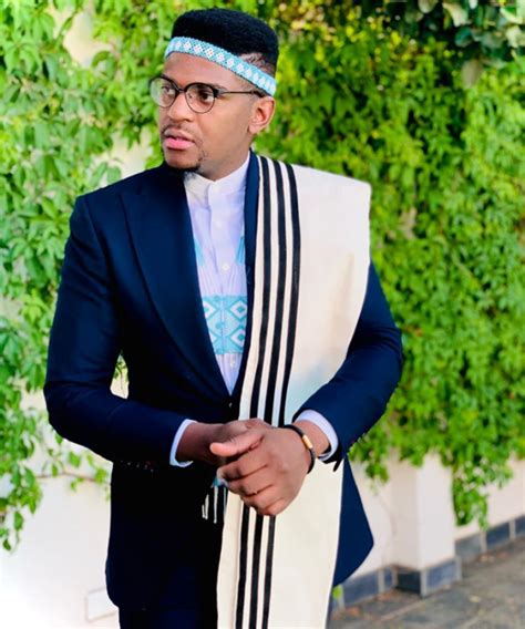 Clipkulture | Man In Stylish Modern Xhosa Umbhaco Cloth, Suit and Beaded Accessories