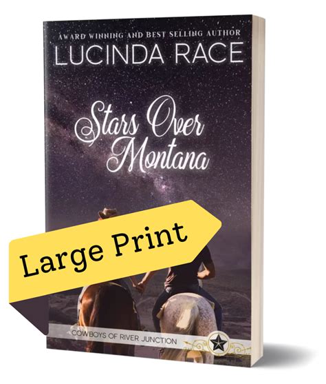 Stars Over Montana Large Print (Copy) - Author Lucinda Race