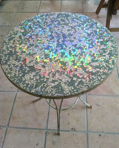 Mosaic CD Garden Table (5/6) | Plateaux de table en mosaïque, Table de ...