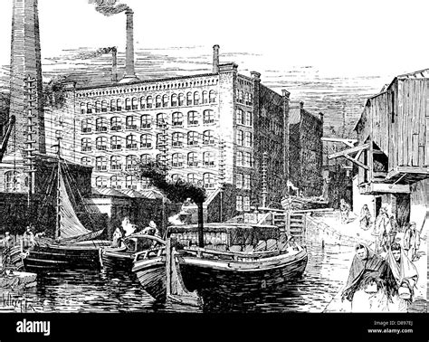 Manchester cotton mills 19th century hi-res stock photography and images - Alamy