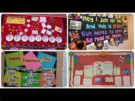 teacher's day display board - YouTube | Display boards for school ...