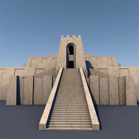 3D ziggurat ancient mesopotamia - TurboSquid 1357279