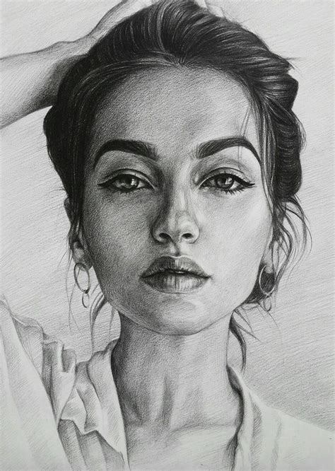 female portrait drawing - Google Search | Pencil portrait drawing ...