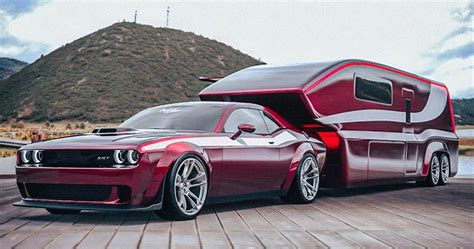 Dodge Challenger Gets Custom Widebody Kit And Trailer In Rendering
