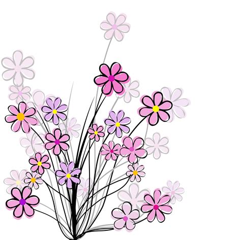 Pink Flower Drawing | Free download on ClipArtMag