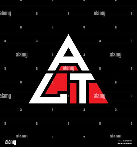 ALT triangle letter logo design with triangle shape. ALT triangle logo design monogram. ALT ...