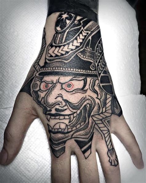 Chinese Dragon Mask Tattoo