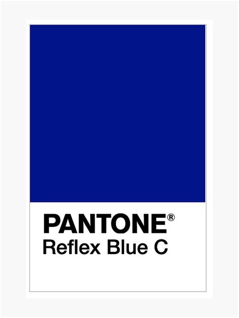 Pantone Reflex Blue Sticker by ralovins | Pantone, Pantone color, Blue