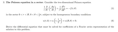 Consider the two-dimensional Poisson equation 1/r | Chegg.com