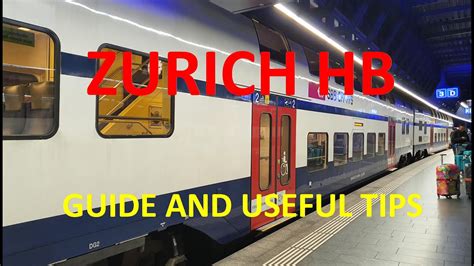 ZURICH AIRPORT TRAIN TO ZURICH CENTRAL STATION - YouTube