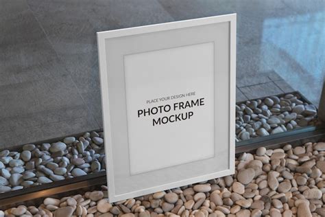 Premium PSD | A white frame mockup