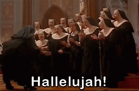 Nun's Singing Hallelujah GIF - SisterAct Mass Church - Discover & Share GIFs