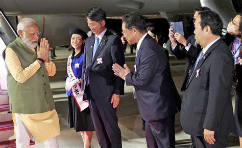 PM Modi Arrives In Japan To Attend G7 Summit, Quad Leaders' Meet