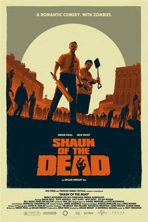 Shaun of the Dead Screening Variant Screenprint by Matt Ferguson - Vice Press