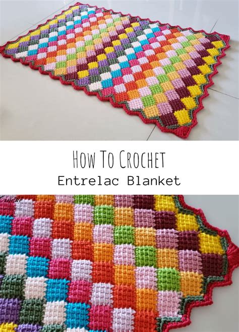 Crochet Entrelac Blanket