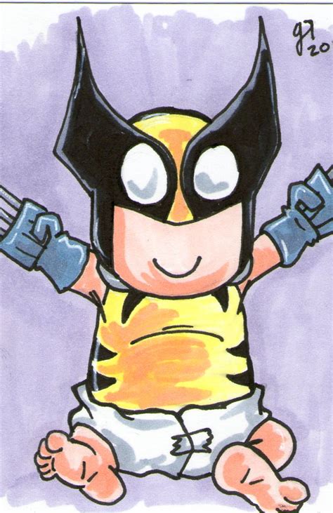 Happy Wolverine Baby by johnnyism on DeviantArt