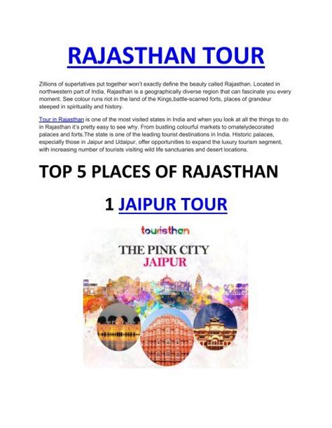 RAJASTHAN TOUR PACKAGES