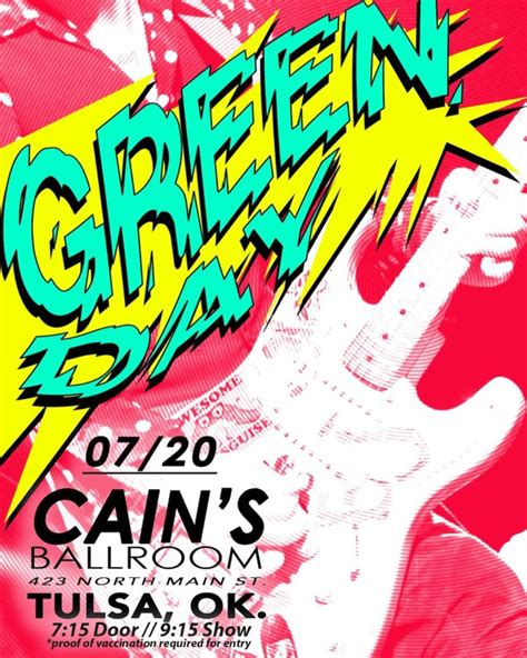 Green Day Concert Posters 2019-2021 | GreenDay.fm