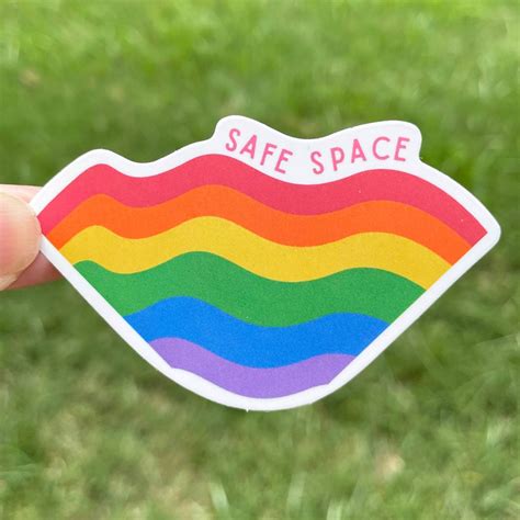 RAINBOW Safe Space Stickers 25 Random Pack Rainbow Pride - Etsy