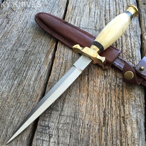 10.5" REAL BONE Medieval Renaissance Fantasy Dagger hunting knife | eBay