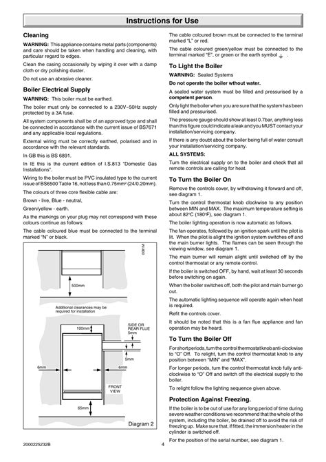 Instructions for use | Glow-worm Ultimate 50FF User Manual | Page 4 / 40