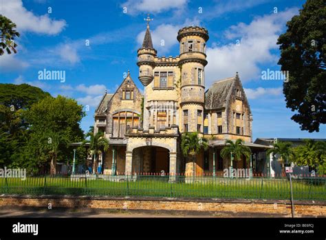 Magnificent Seven Stollmeyer Castle in Port of Spain Trinidad Stock Photo - Alamy