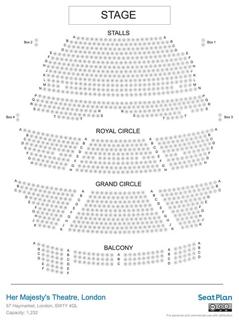 His Majesty's Theatre London Seating Plan & Seat View Photos | SeatPlan