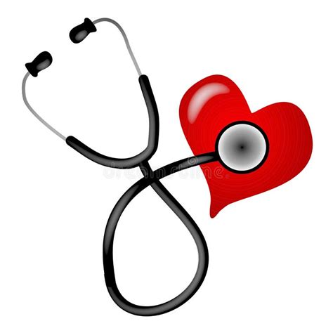 Stethoscope Heart Clip Art Stock Illustrations – 769 Stethoscope Heart ...